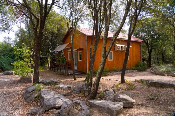 Gites De Plos Appart Chalet Piscine Spa Anduze Exterior foto